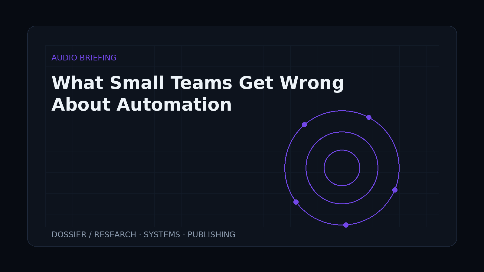 What Small Teams Get Wrong About Automation